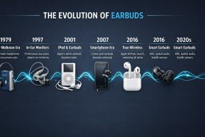 The Evolution of Earbuds - Timeline from 1979 Sony Walkman to 2020s Smart Earbuds